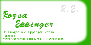rozsa eppinger business card